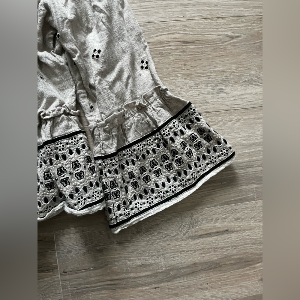 Pilcro Anthropologie Women’s Cropped Eyelet Kimono Boho - Medium/Large - Picture 6 of 11